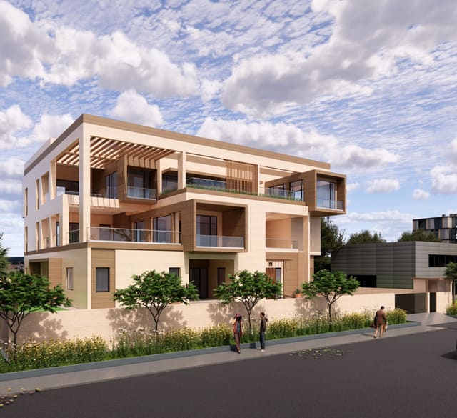 Residential block street elevation